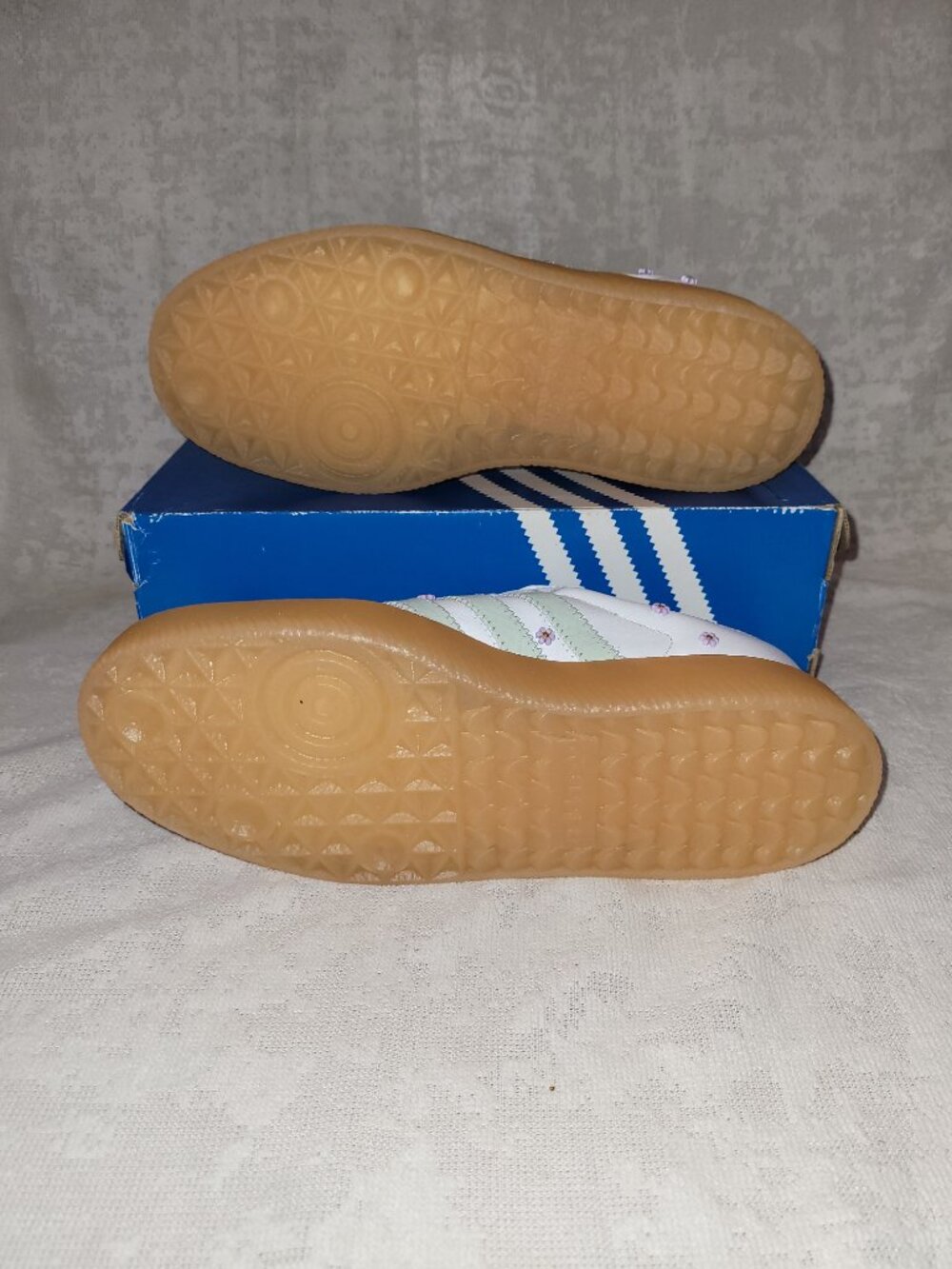 Adidas Sambae Samba Floral Off White Comfy Casual Shoes JS3953 Women's Size 7 - Picture 3 of 16